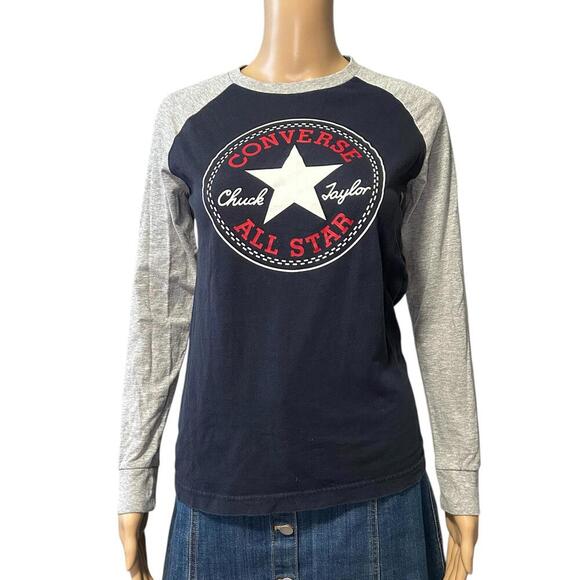 Converse Chuck Taylor Long Sleeve Tee - Unisex Casual Wear - Picture 1 of 6